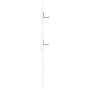 Perchero de pared Blanco 65 x 3 x 100 cm Madera contrachapada