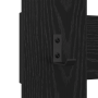 Perchero de pared Roble negro 65 x 3 x 100 cm