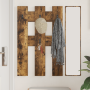 Perchero de pared Roble ahumado 65 x 3 x 100 cm