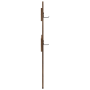 Perchero de pared Roble ahumado 65 x 3 x 100 cm