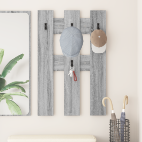 Perchero de pared Gris sonoma 65 x 3 x 100 cm