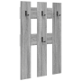 Perchero de pared Gris sonoma 65 x 3 x 100 cm