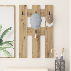 Perchero de pared Roble artisan 65 x 3 x 100 cm
