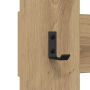 Perchero de pared Roble artisan 65 x 3 x 100 cm