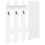 Perchero de pared Blanco 100 x 10 x 100 cm Madera contrachapada