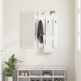 Perchero de pared Blanco 100 x 10 x 100 cm Madera contrachapada