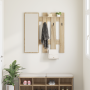Perchero de pared Roble de Sonoma 100 x 10 x 100 cm