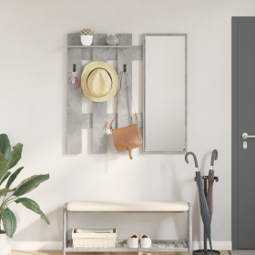 Perchero de pared Gris concreto 100 x 10 x 100 cm