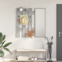 Perchero de pared Gris concreto 100 x 10 x 100 cm