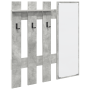Perchero de pared Gris concreto 100 x 10 x 100 cm