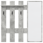 Perchero de pared Gris concreto 100 x 10 x 100 cm