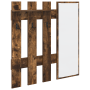 Perchero de pared Roble ahumado 100 x 10 x 100 cm