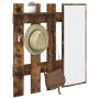 Perchero de pared Roble ahumado 100 x 10 x 100 cm