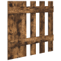 Perchero de pared Roble ahumado 100 x 10 x 100 cm