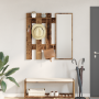 Perchero de pared Madera envejecida 100 x 10 x 100 cm