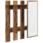 Perchero de pared Madera envejecida 100 x 10 x 100 cm