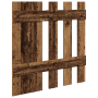 Perchero de pared Madera envejecida 100 x 10 x 100 cm