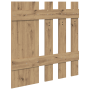 Perchero de pared Roble artesanal 100 x 10 x 100 cm