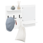 Perchero de pared Blanco 90 x 10 x 50 cm Madera contrachapada