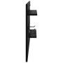 Perchero de pared con estante Roble negro 90 x 10 x 50 cm