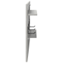 Perchero de pared con estante Gris concreto 90 x 10 x 50 cm