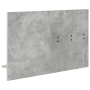 Perchero de pared con estante Gris concreto 90 x 10 x 50 cm