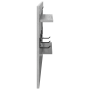 Perchero de pared con estante Gris sonoma 90 x 10 x 50 cm