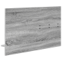 Perchero de pared con estante Gris sonoma 90 x 10 x 50 cm