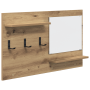 Perchero de pared con estante Roble artesanal 90 x 10 x 50 cm