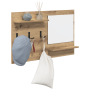 Perchero de pared con estante Roble artesanal 90 x 10 x 50 cm