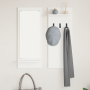 Perchero de pared Blanco 70 x 10 x 90 cm Madera contrachapada