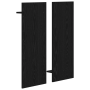 Perchero de pared con estante Roble negro 70 x 10 x 90 cm