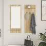 Perchero de pared con estante Roble de Sonoma 70 x 10 x 90 cm