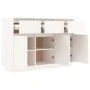 Sideboard aus massivem weißem Kiefernholz, 110 x 34 x 75 cm von vidaXL, Sideboards - Ref: Foro24-813815, Preis: 145,18 €, Rab...