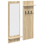 Perchero de pared con estante Roble de Sonoma 70 x 10 x 90 cm
