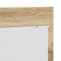 Perchero de pared con estante Roble de Sonoma 70 x 10 x 90 cm