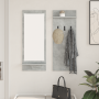 Perchero de pared con estante Gris concreto 70 x 10 x 90 cm