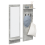 Perchero de pared con estante Gris concreto 70 x 10 x 90 cm