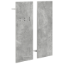 Perchero de pared con estante Gris concreto 70 x 10 x 90 cm