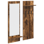 Perchero de pared con estante Roble ahumado 70 x 10 x 90 cm
