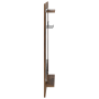 Perchero de pared con estante Roble ahumado 70 x 10 x 90 cm