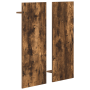 Perchero de pared con estante Roble ahumado 70 x 10 x 90 cm