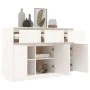 Sideboard aus massivem weißem Kiefernholz, 110 x 34 x 75 cm von vidaXL, Sideboards - Ref: Foro24-813815, Preis: 145,18 €, Rab...