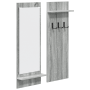 Perchero de pared con estante Gris sonoma 70 x 10 x 90 cm