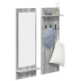 Perchero de pared con estante Gris sonoma 70 x 10 x 90 cm