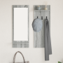 Perchero de pared con estante Gris sonoma 70 x 10 x 90 cm