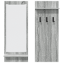 Perchero de pared con estante Gris sonoma 70 x 10 x 90 cm