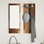 Perchero de pared con estante Madera envejecida 70 x 10 x 90 cm