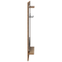 Perchero de pared con estante Madera envejecida 70 x 10 x 90 cm