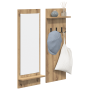 Perchero de pared con estante Roble artesanal 70 x 10 x 90 cm